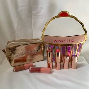 GIFT BUNDLE Winky Lux Lipsticks and Makeup Bags
